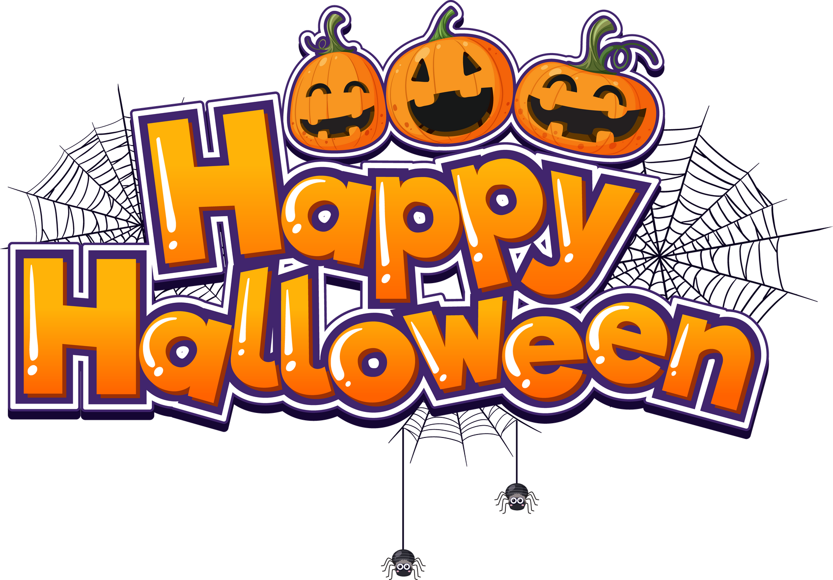 Happy Halloween Font Logo